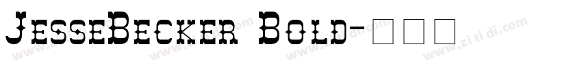 JesseBecker Bold字体转换